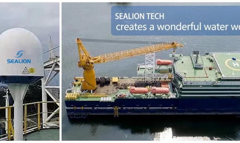 SEALION S81 Marine TVRO Solution for a Barge