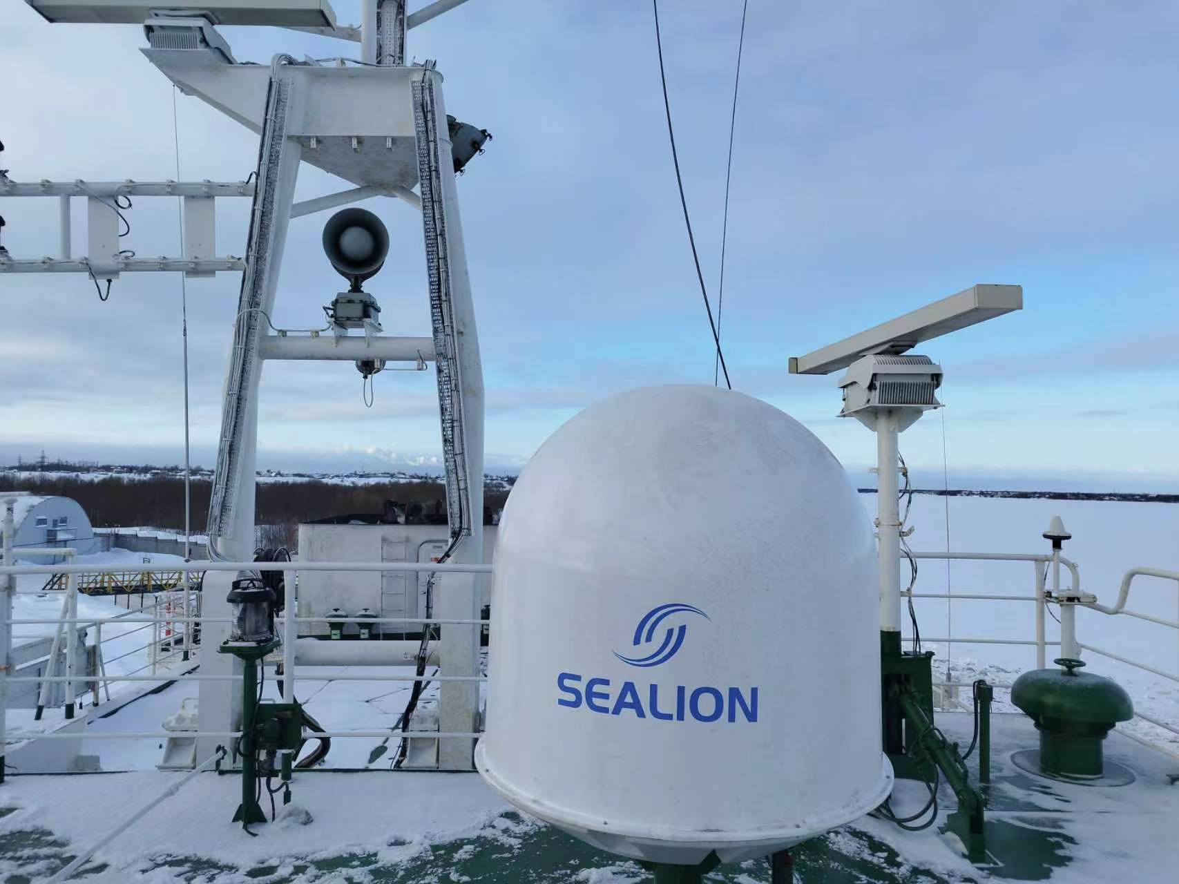 Монтаж морской VSAT-антенны SeaLion V101